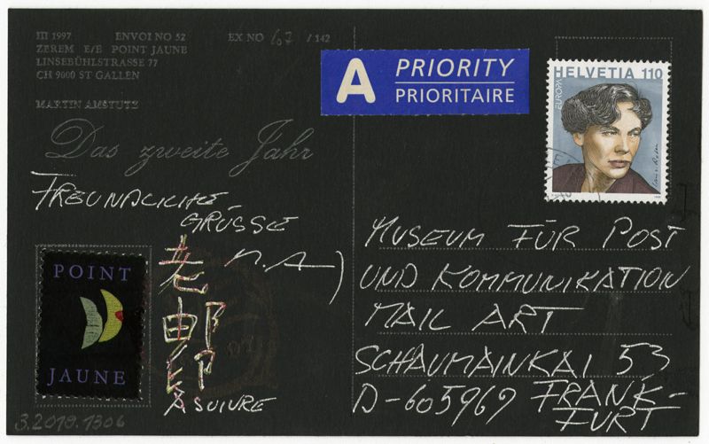Mail-Art-Postkarte