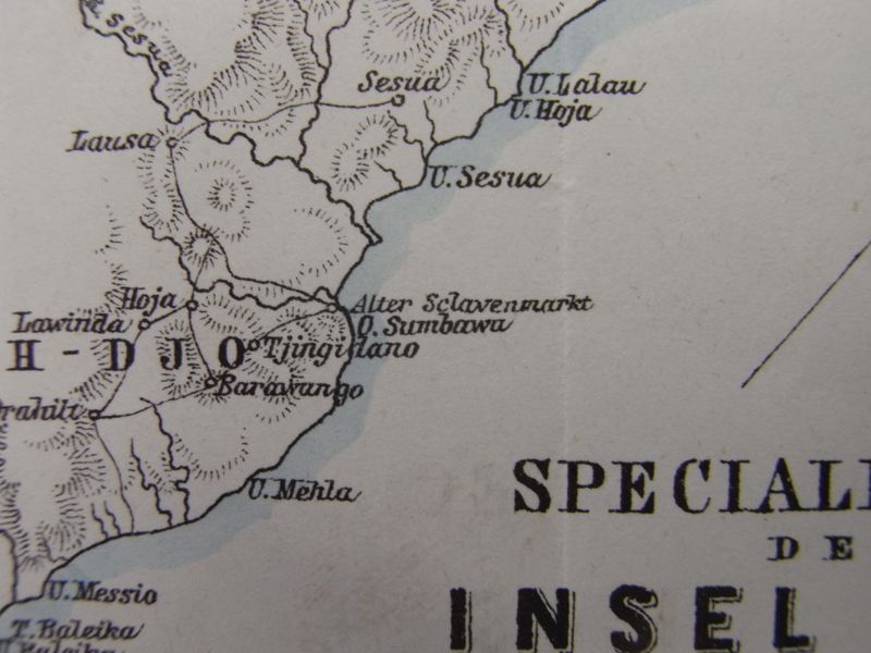 Topografische Karte der Insel Nias