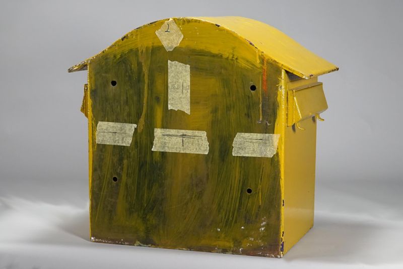 Briefkasten, Stadtbriefkasten, Modell 1926, Deutsche Post, Postamt Erbach (Odenwald)