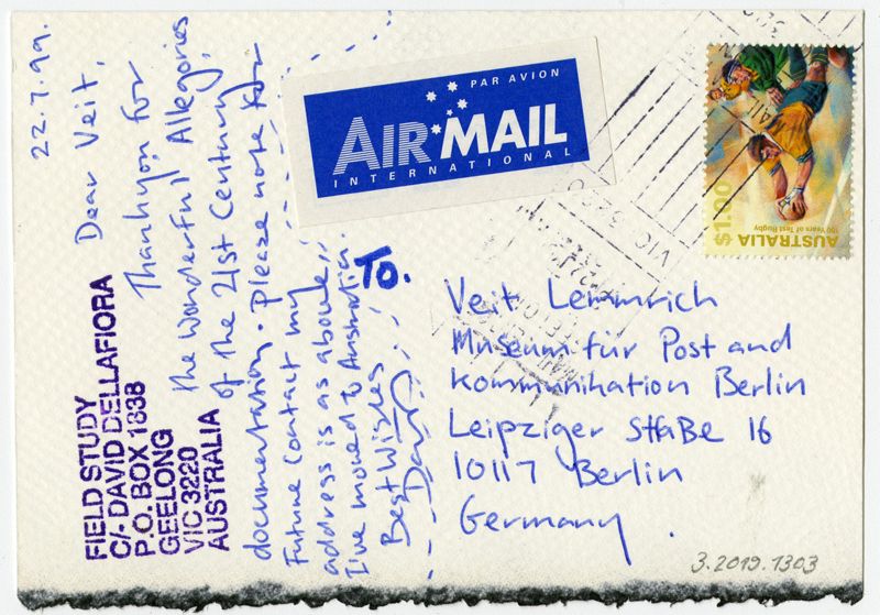 Mail-Art-Postkarte