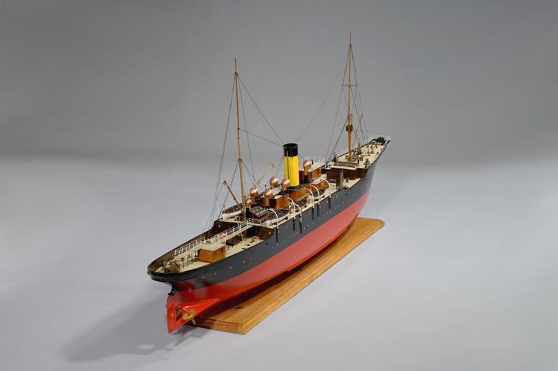Modell des Kabeldampfers Stephan der Norddeutschen Seekabelwerke