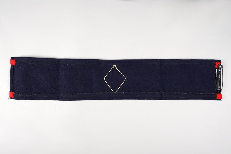 Uniform-Zubehör, Kaiserliche Reichspost, Armbinde für Aushelfer und Hilfsanspänner